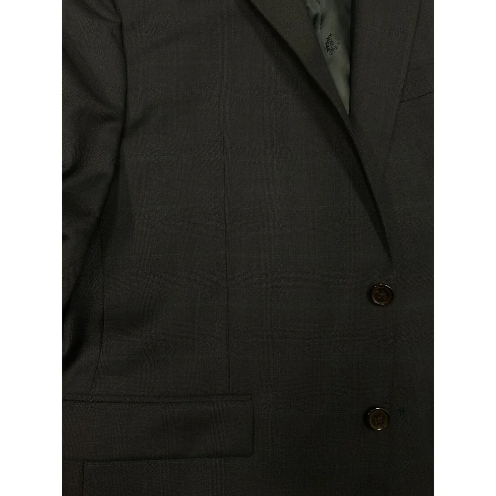 Lauren Ralph Lauren Plaid Sport Coat Blazer Jacket Size 44R Blue‎ Career Formal